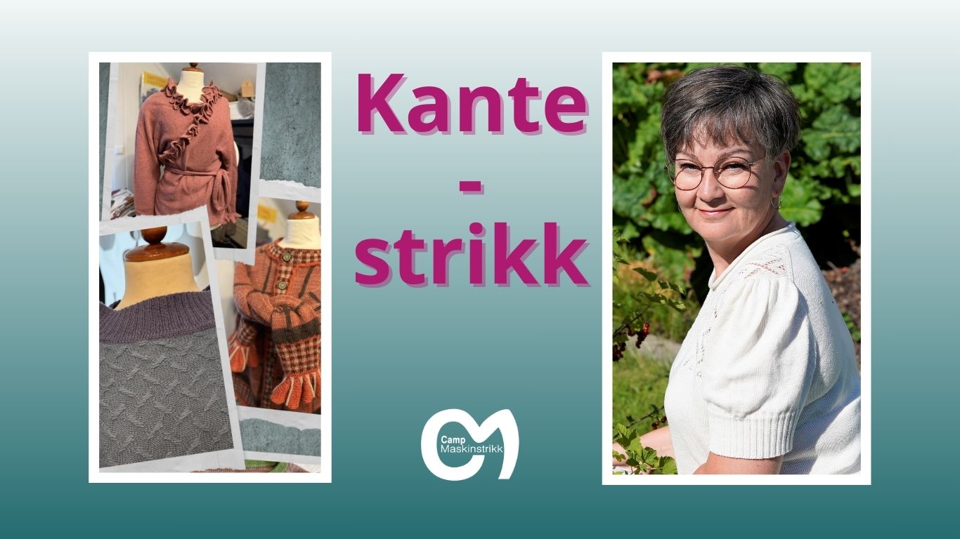 Ulike kanter på plagg vises TV. Kurslærer Hege vises TH